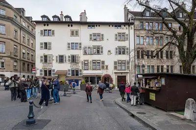Street view of Vieille-Ville, the area around Margherita Social Club